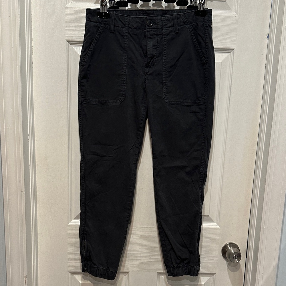 EUC - Banana Republic - Dark Gray Joggers with Zippers - Women - sz 6 Petite